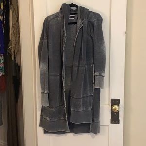 Gray cardigan